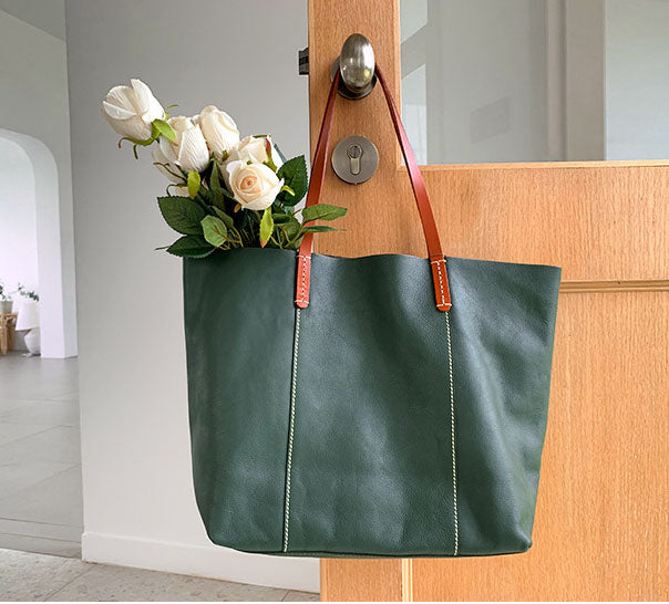 Full Grain Leather Women's Tote Bag