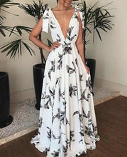 Load image into Gallery viewer, V-Neck Sleeveless Floor-Length Women&#39;s Maxi Dress
