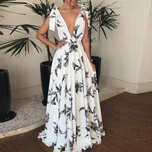Load image into Gallery viewer, V-Neck Sleeveless Floor-Length Women&#39;s Maxi Dress
