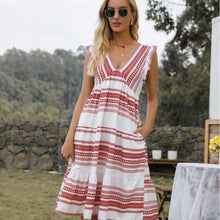 Load image into Gallery viewer, Modern Print Sleeveless Mini Dress

