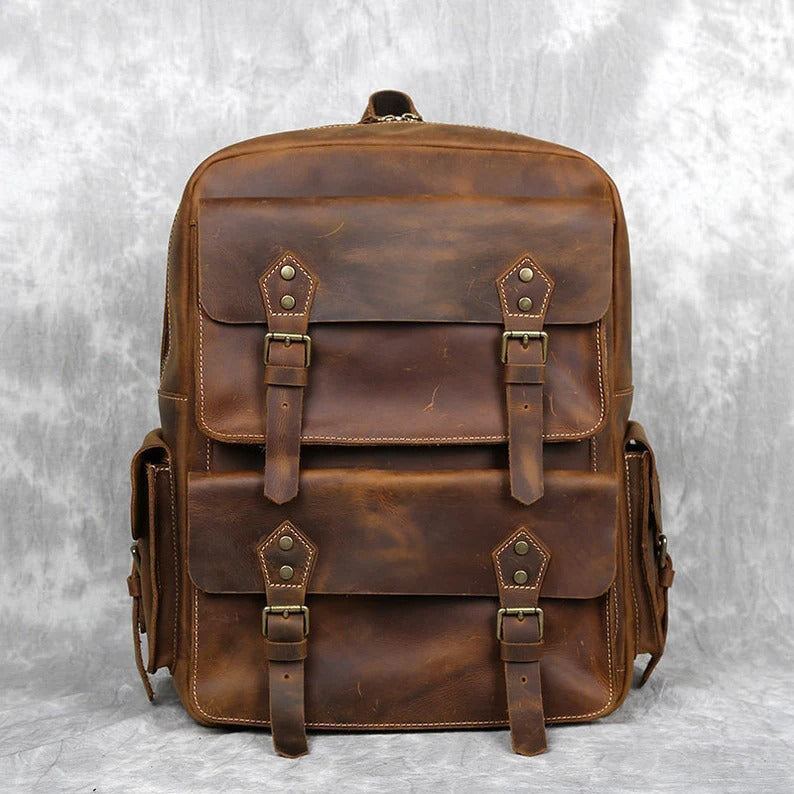 Leather Backpack Men