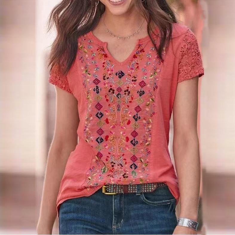 Pink Floral Print T-shirt