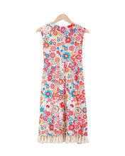 Load image into Gallery viewer, Romantic Print Sleeveless Mini Dress
