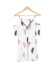 Load image into Gallery viewer, Chic Print Short Sleeve Top
