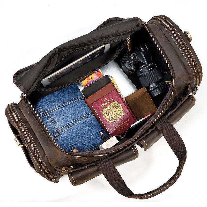 Tucson Full Grain Leather Travel Duffel Bag