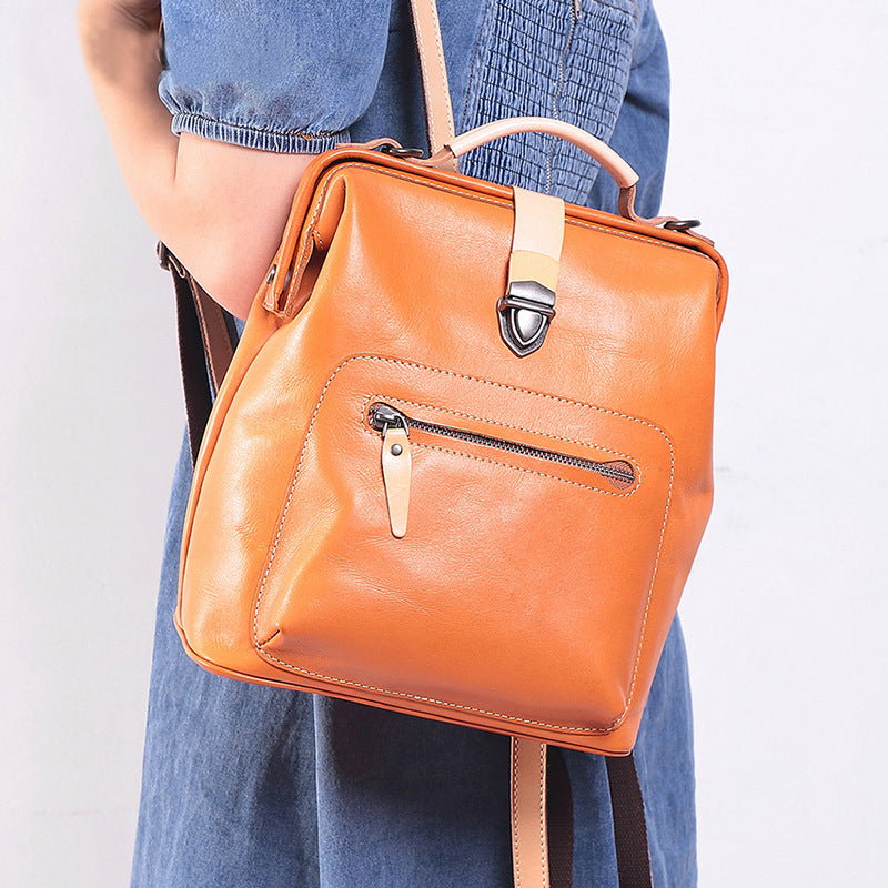 Leather Backpack Women