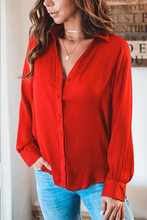 Load image into Gallery viewer, Lapel Collar Long-sleeved Shirt
