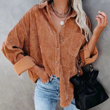 Load image into Gallery viewer, Plain Long Sleeve Button Down Shirt
