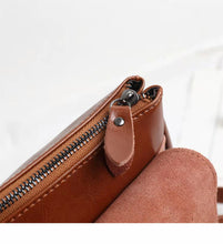 Load image into Gallery viewer, Brown Leather Backpack for Women Men
