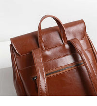 Load image into Gallery viewer, Brown Leather Backpack for Women Men
