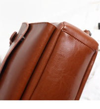 Load image into Gallery viewer, Brown Leather Backpack for Women Men
