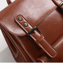 Load image into Gallery viewer, Brown Leather Backpack for Women Men
