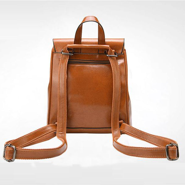 Top Grain Leather Backpack Ladies Leather Travel Backpacks Christmas Gift For Her