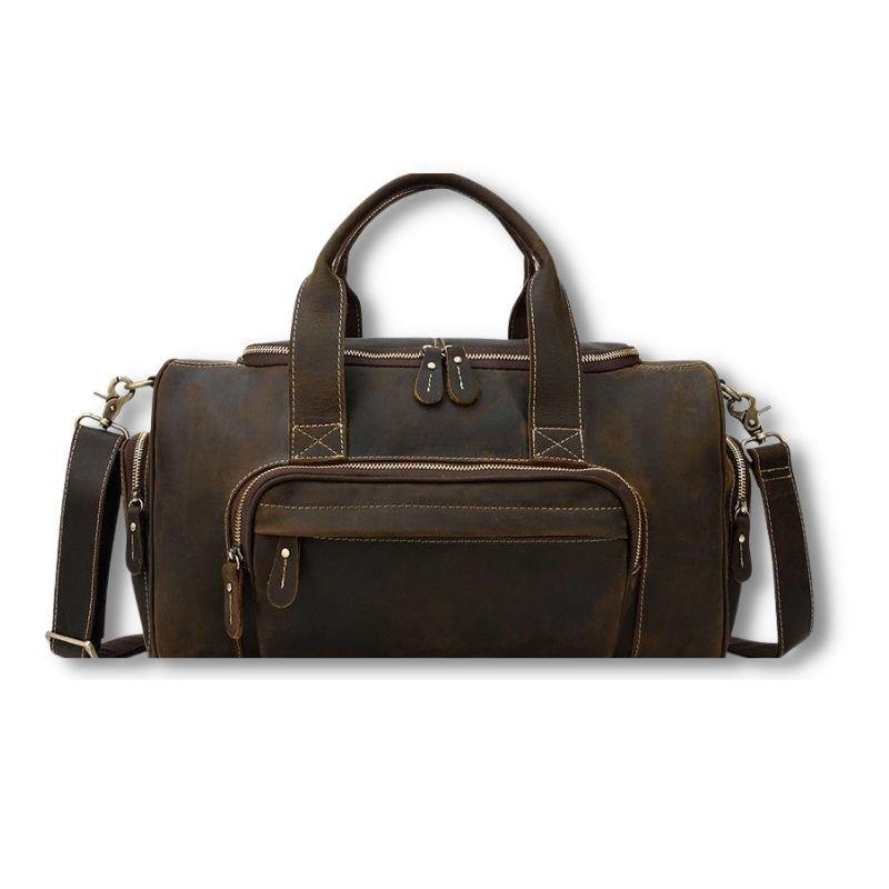 Dallas Full Grain Leather Travel Duffel Bag