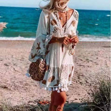 Load image into Gallery viewer, Spring New Fashion Charming Deep V-neck Boho Dress
