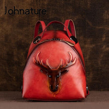 Load image into Gallery viewer, Dallas Full Grain Leather Women&#39;s Backpack
