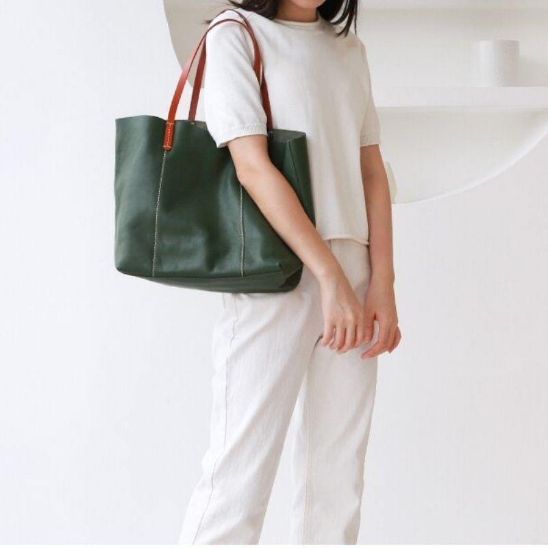 Full Grain Leather Women's Tote Bag