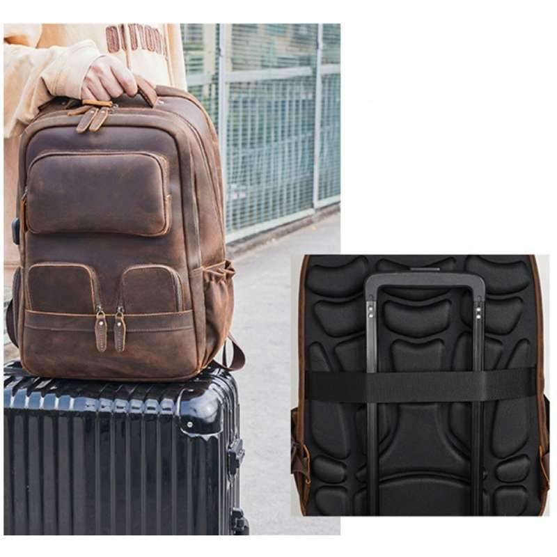 Houston Full Grain Leather Backpack