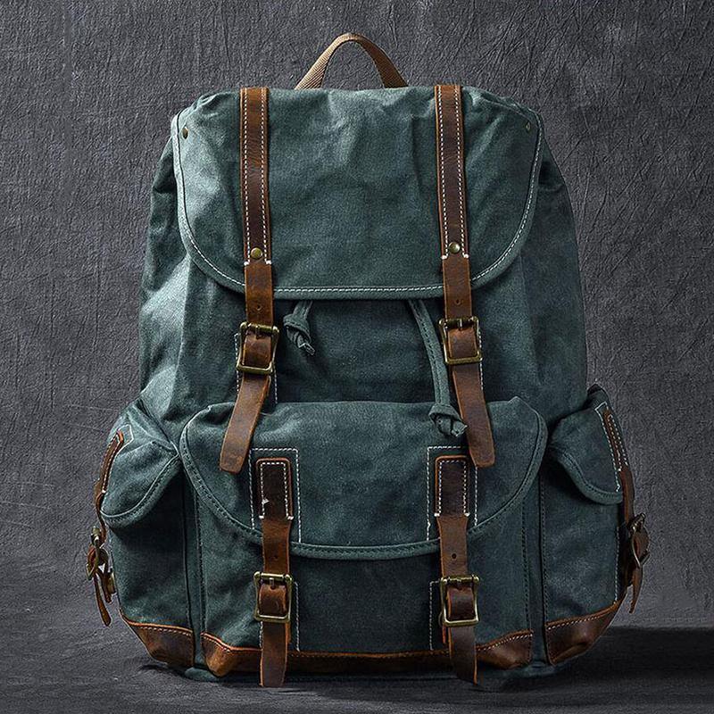 Jamie Waxed Canvas Rucksack