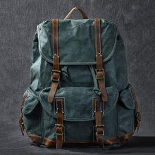 Load image into Gallery viewer, Jamie Waxed Canvas Rucksack
