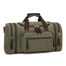 Load image into Gallery viewer, Men&#39;s Oversize Canvas Travel Bags Large Capacity Carry On Luggage Weekend Bag
