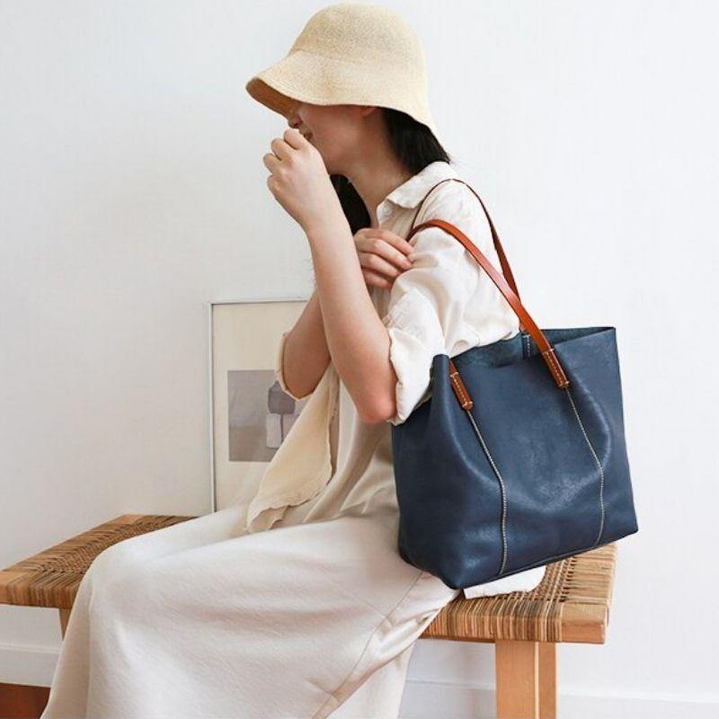 Full Grain Leather Women's Tote Bag