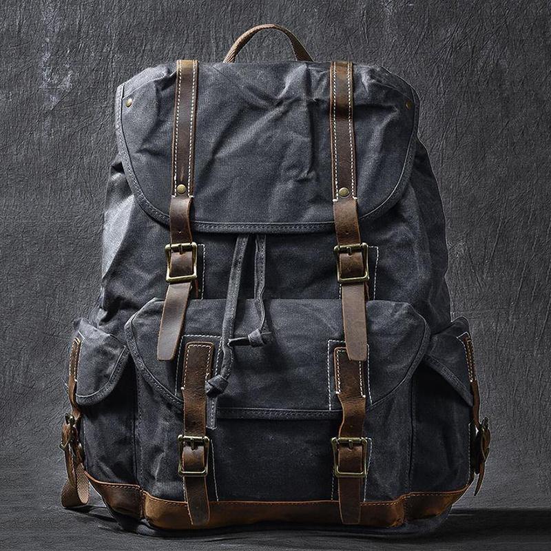 Jamie Waxed Canvas Rucksack