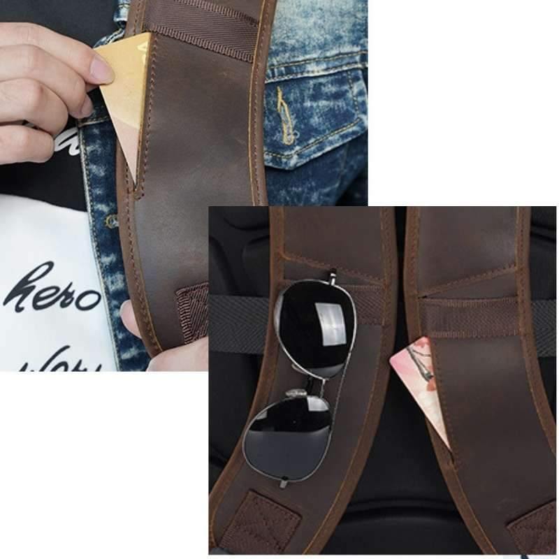 Houston Full Grain Leather Backpack