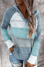 Load image into Gallery viewer, Blue Stripped Long Sleeve Sweater
