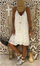 Load image into Gallery viewer, Strap Lace Mini Dress
