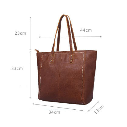 Classic Full Grain Leather Women's Tote Bag
