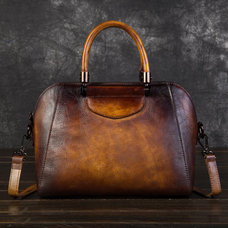 Brown Leather Vintage Handbag