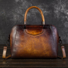 Load image into Gallery viewer, Brown Leather Vintage Handbag
