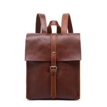 Load image into Gallery viewer, Black Leather Backpack for women
