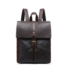 Load image into Gallery viewer, Black Leather Backpack for women
