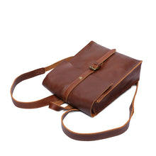 Load image into Gallery viewer, Black Leather Backpack for women
