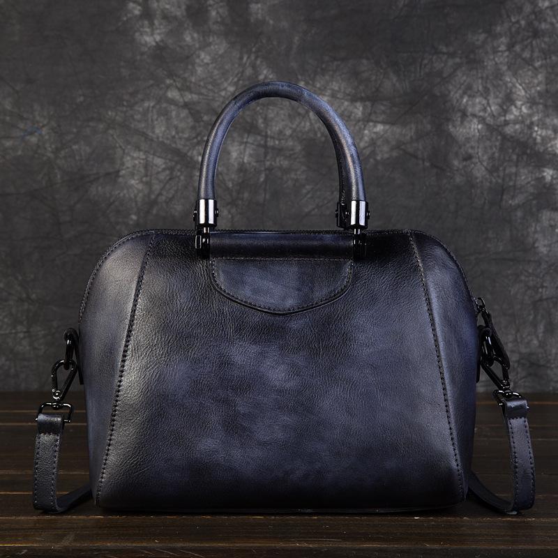 Black Leather Vintage Handbag