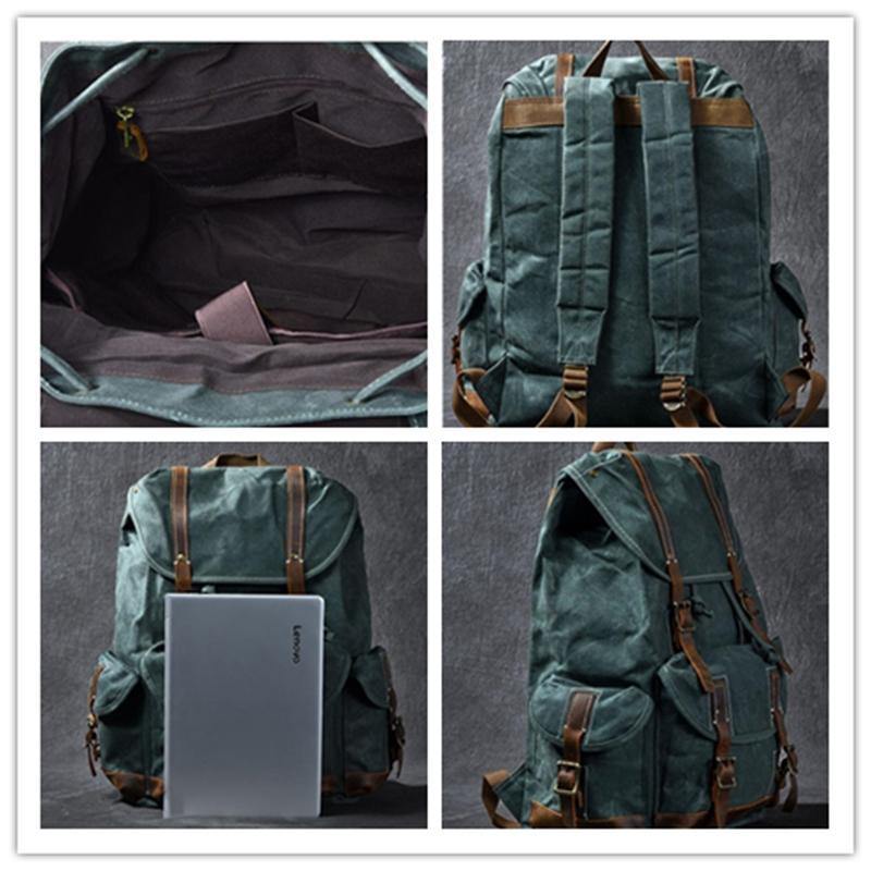 Jamie Waxed Canvas Rucksack