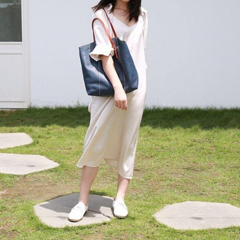 Full Grain Leather Women's Tote Bag