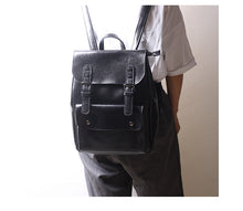 Load image into Gallery viewer, Brown Leather Backpack for Women Men
