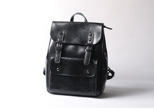 Load image into Gallery viewer, Brown Leather Backpack for Women Men
