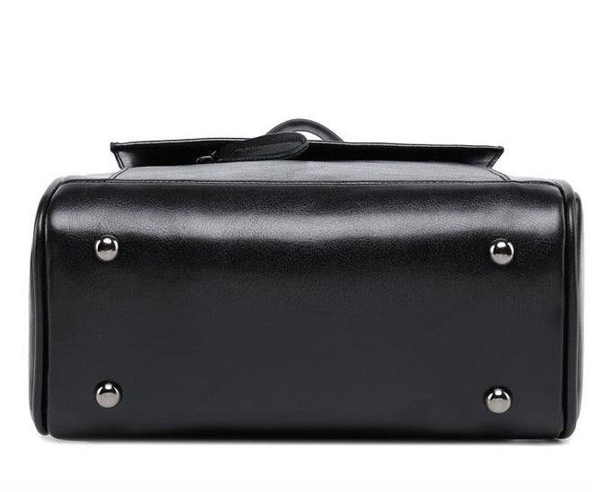 Coffee Handmade Leather Backpack