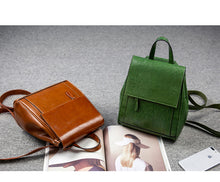 Load image into Gallery viewer, Coffee Handmade Leather Backpack
