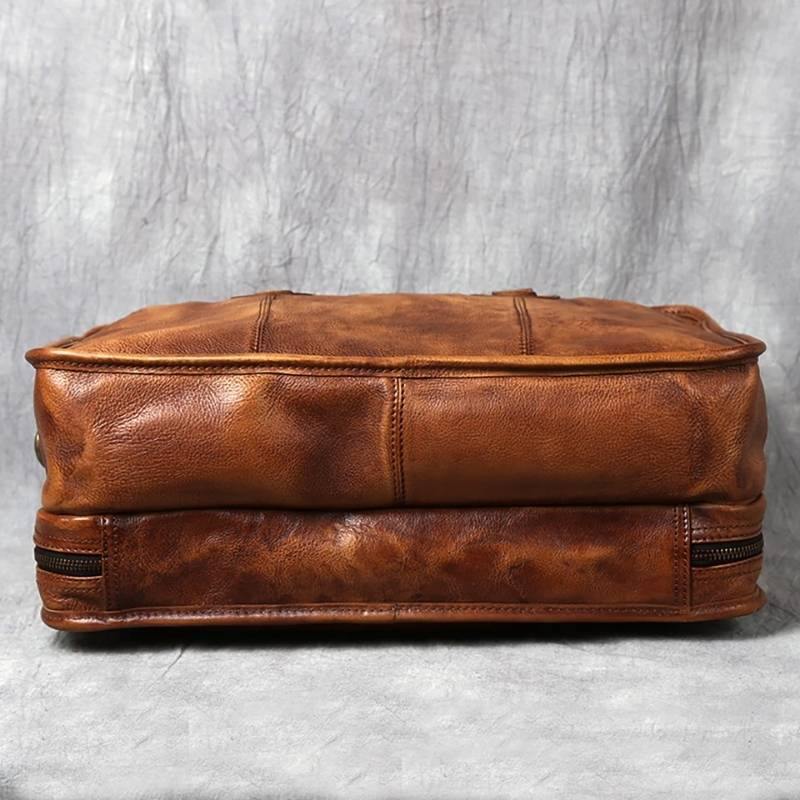 Tucson Full Grain Leather Briefcase Bag