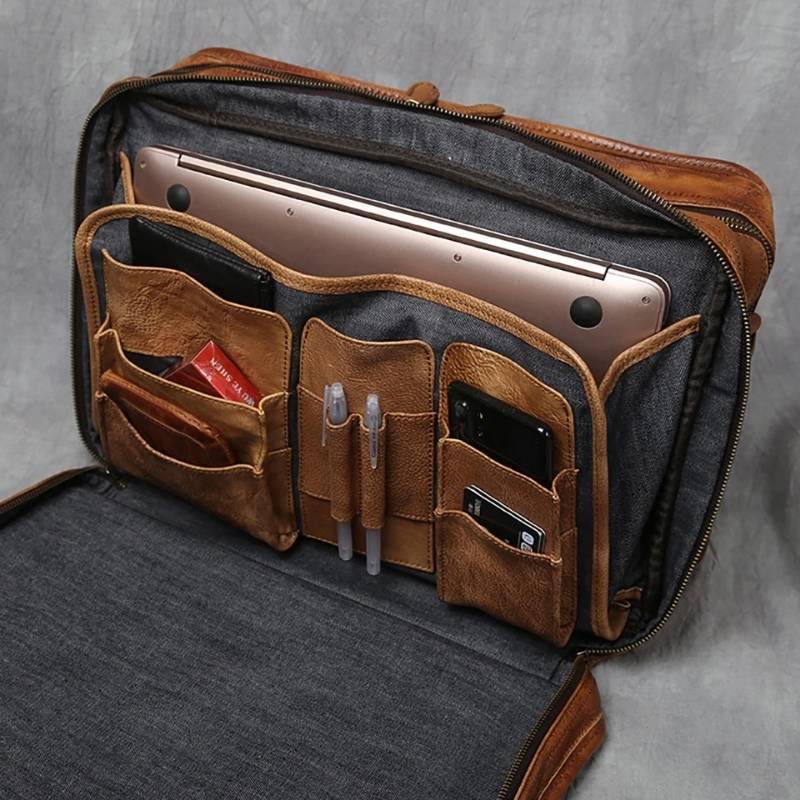 Tucson Full Grain Leather Briefcase Bag