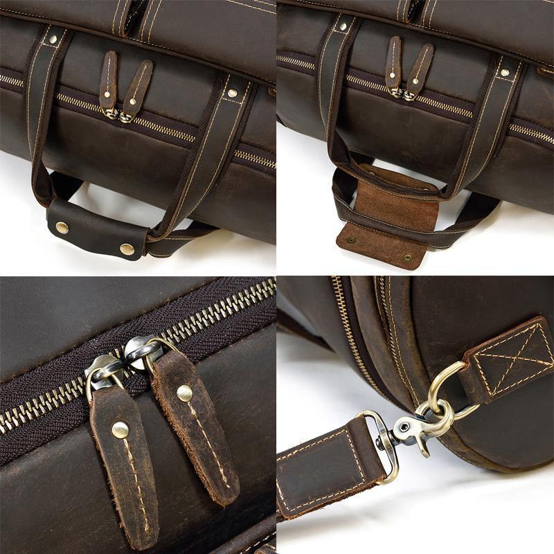 Tucson Full Grain Leather Travel Duffel Bag