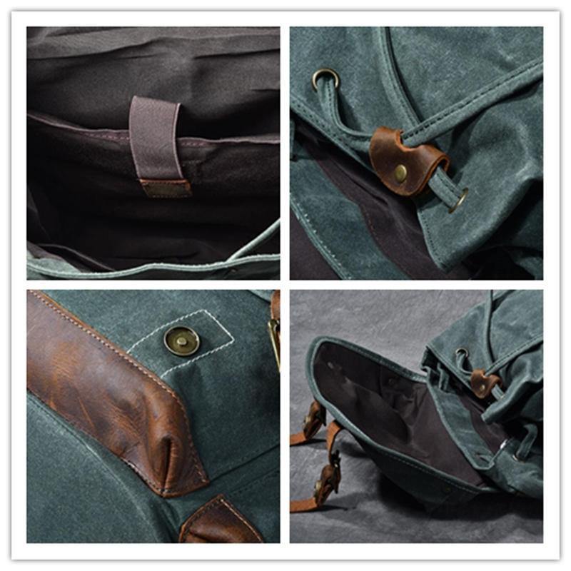 Jamie Waxed Canvas Rucksack