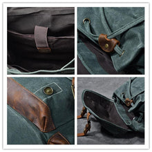 Load image into Gallery viewer, Jamie Waxed Canvas Rucksack
