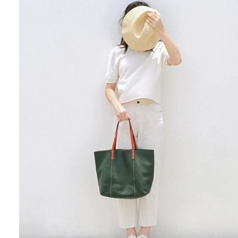 Full Grain Leather Women's Tote Bag