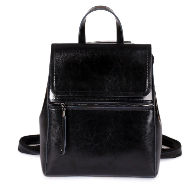 Coffee Handmade Leather Backpack